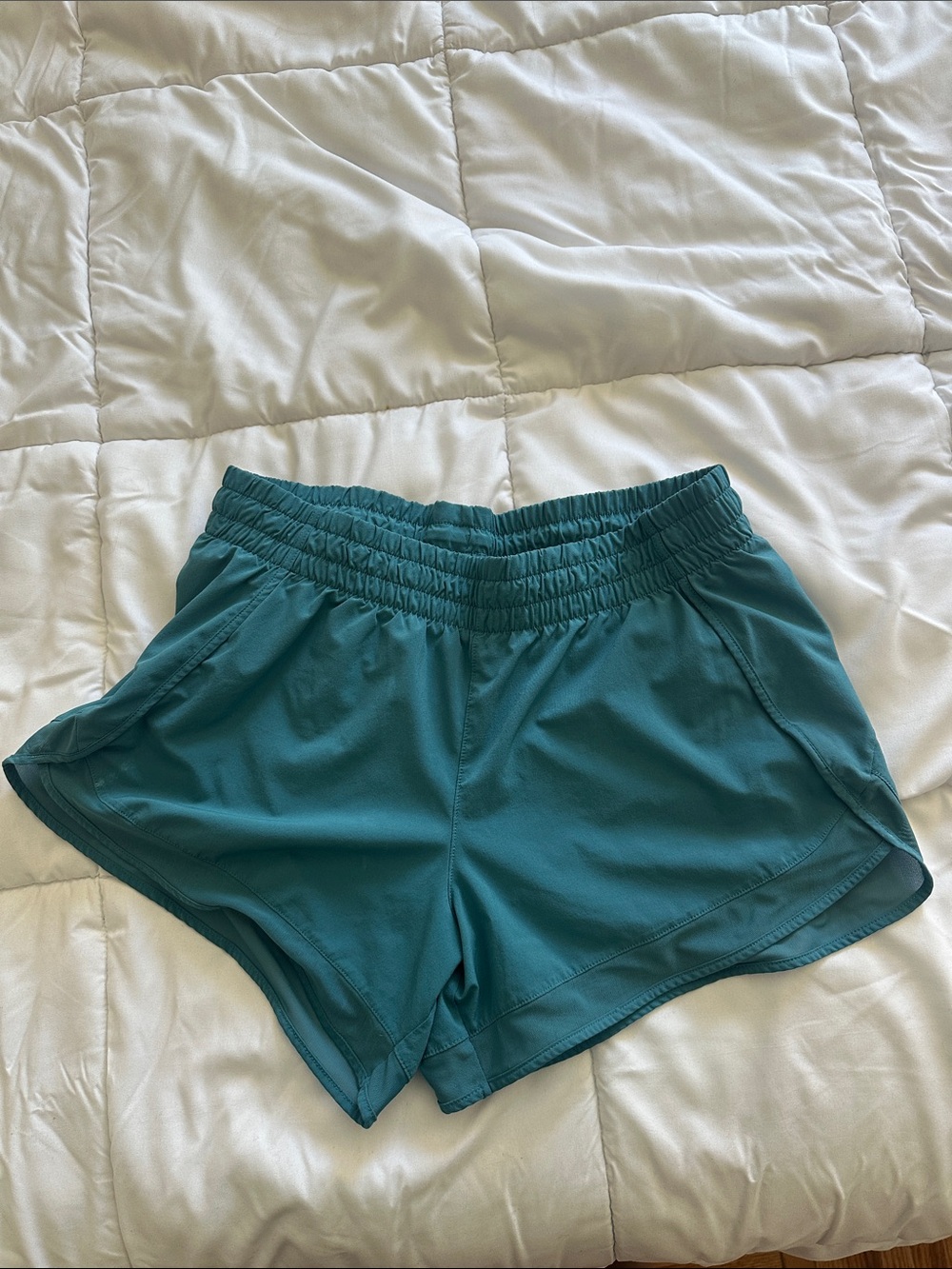 Athleta mesh racer shorts